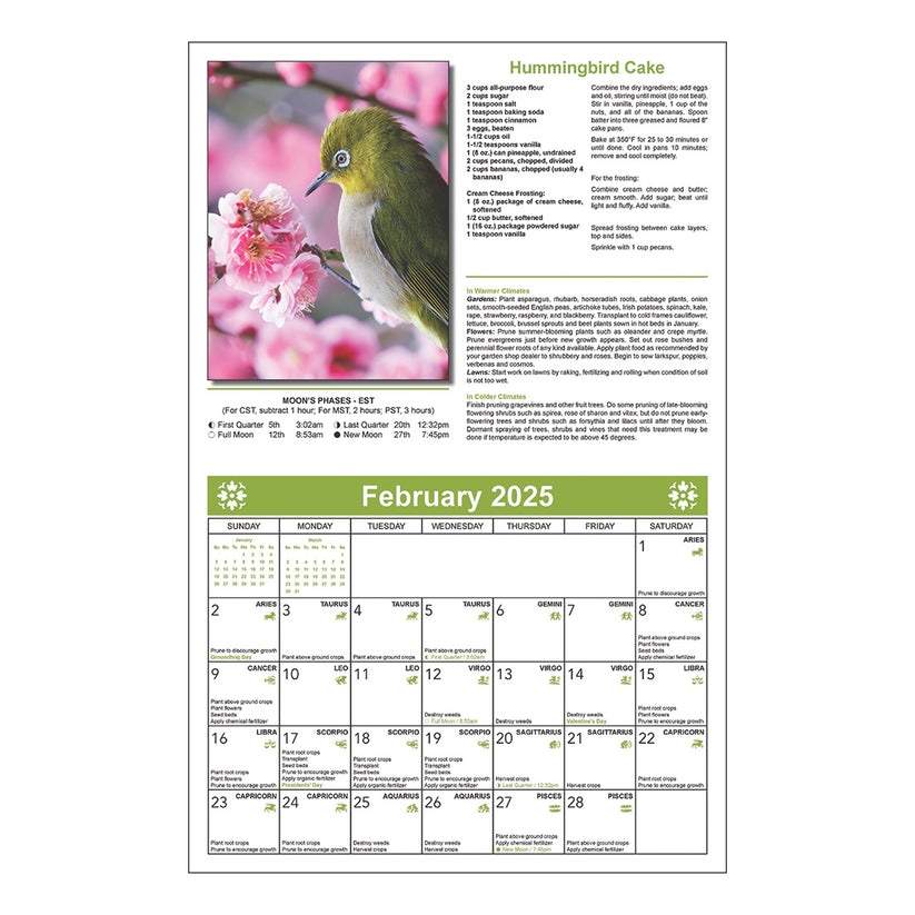 Blums Almanac 2025 Gardening Calendar